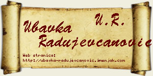 Ubavka Radujevčanović vizit kartica